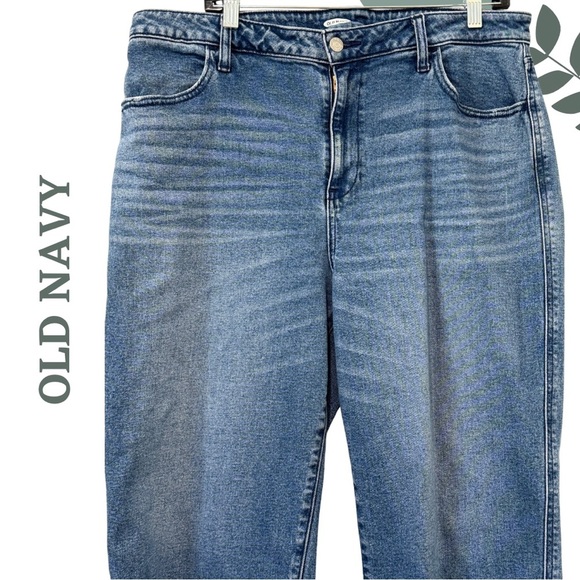 🛍️3/$40 Old Navy Wide Leg Cropped Jeans | Size 16 - Picture 3 of 7